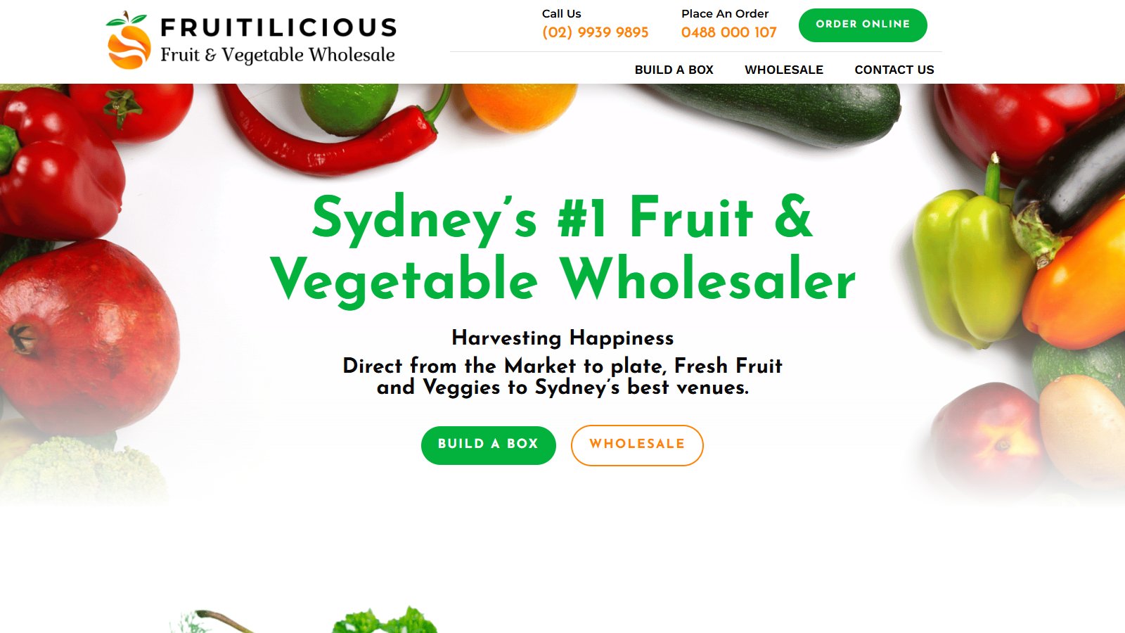 Wholesale website design — Fruitilicious